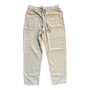 J Crew $90 Seaside Green Drawstring Elastic Waist Pants Size Small BF487